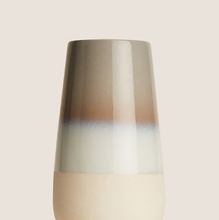 Tall Reactive Glaze Cylinder Vase