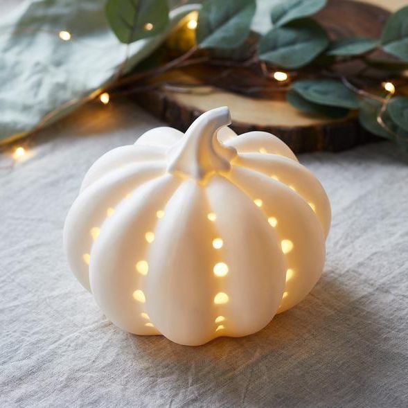 Ceramic Pumpkin Light