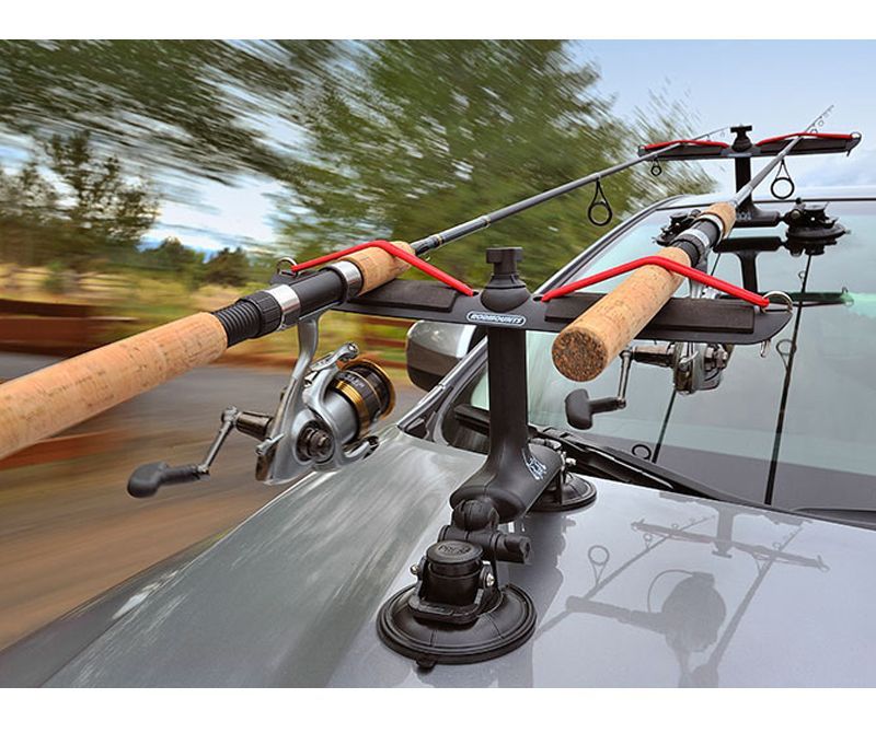 Sumo Car-Top Suction Cup Rod Rack
