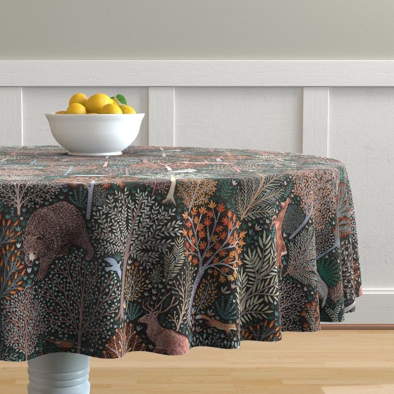 Woodland Round Tablecloth