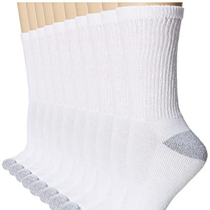 Women's Shoe Size: 8-12 10-Pair Value Pack Crew Socks