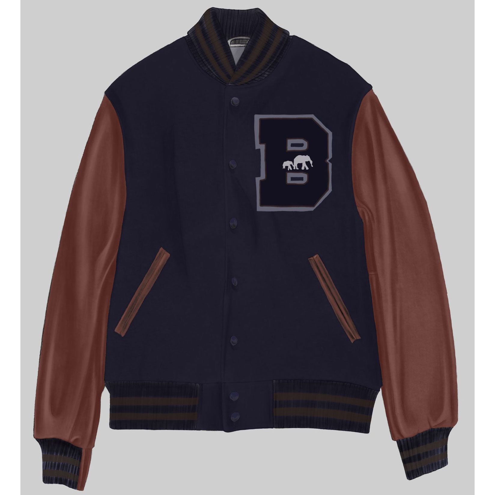 BKc Shelby Blues Varsity Jacket