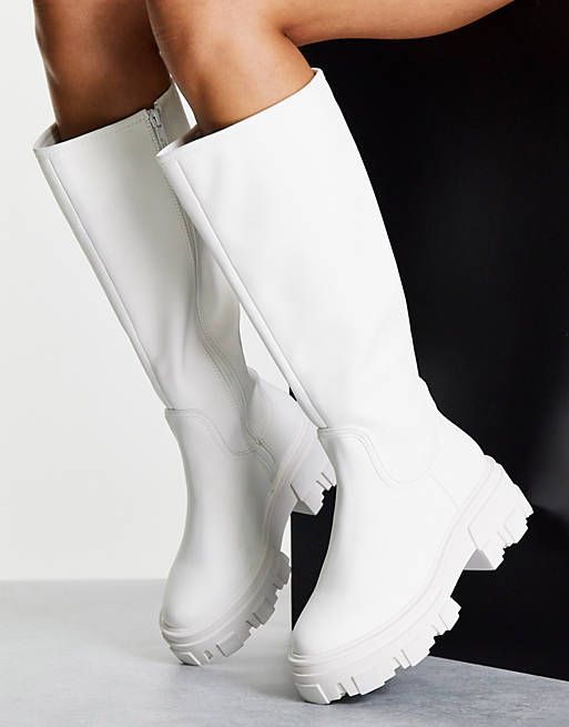 wide calf high knee boots