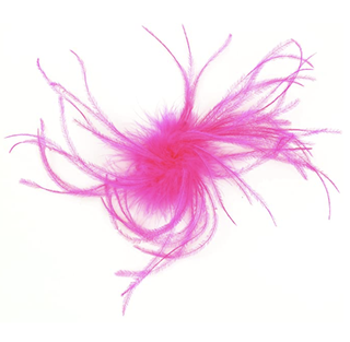 Pink Feather Hair Clip
