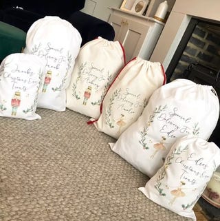 Personalised santa sack, Christmas sack