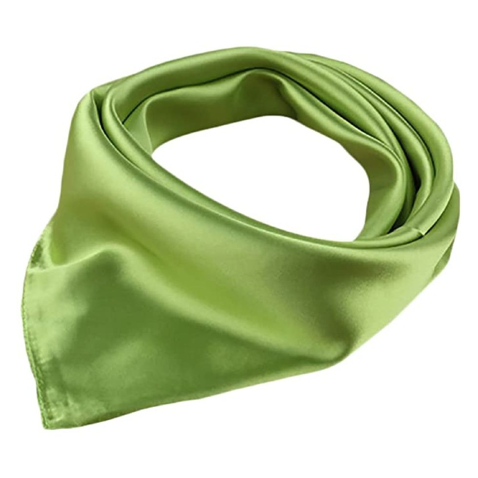 Women's Solid Satin Charmeuse Square Scarf