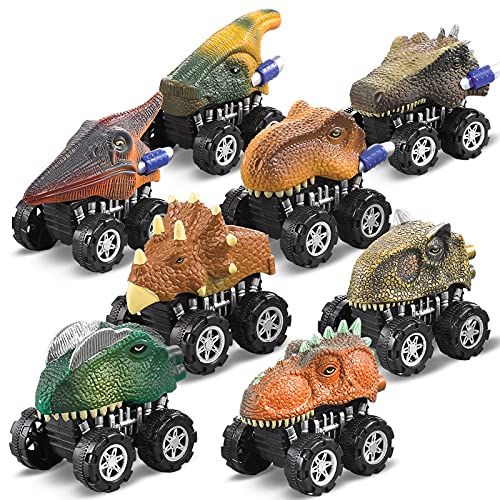 Perfect Birthday Party Supplies for Boys 38 Car Toys Set 30 Toy Cars and Trucks,8 Road Signs Toddlers and Kids Mini Pull Back Construction Vehicles 