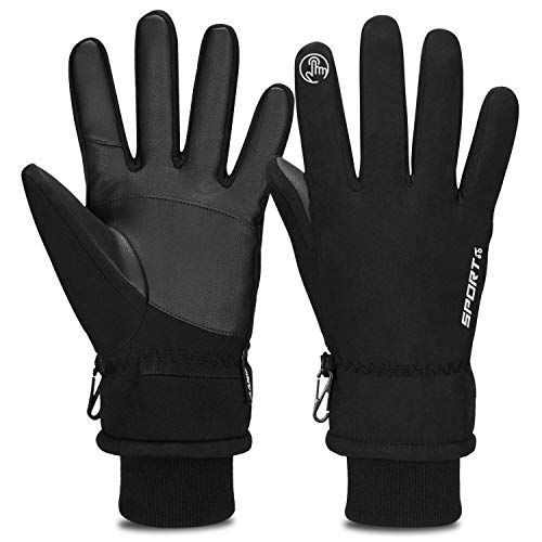 Men Women Waterproof Insulated Gloves Winter Outdoor Thermal Riding Skiing UK 