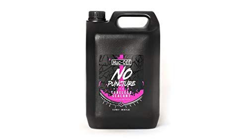Muc Off No Puncture Hassle Tubeless Sealant, 5 Liter - Advanced Bicycle Tyre Sealant with UV Tracer Dye That Seals Tears and Holes Up to 6mm