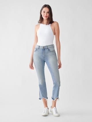 DL1961 Bridget Boot High-Rise Instasculpt Crop Jeans