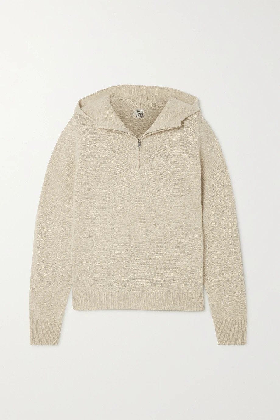 Fawn cashmere hoodie