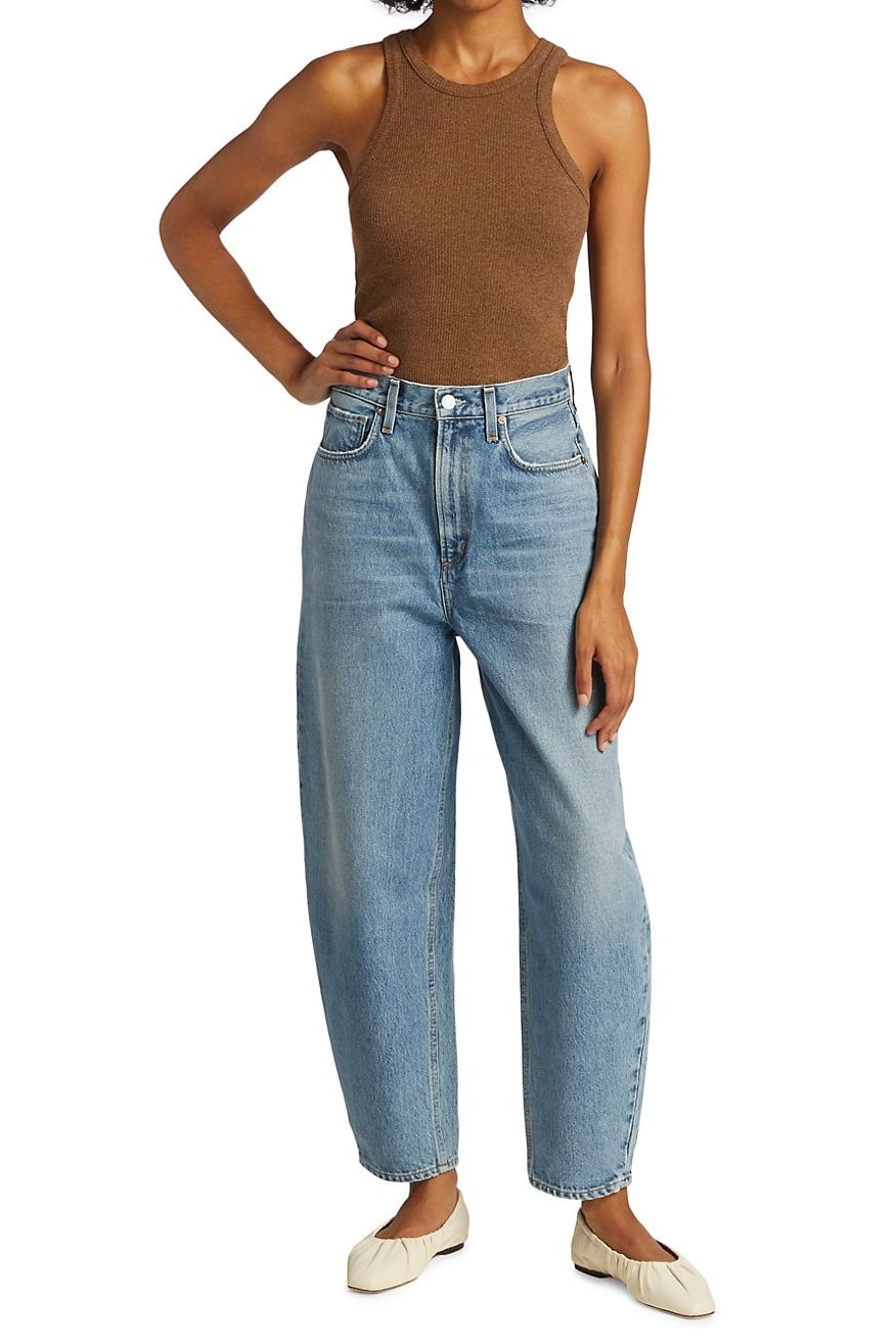 Balloon Ultra High-Rise Curved Taper Jeans