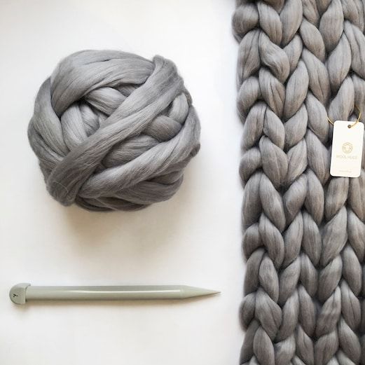WoolHugs Chunky Knit Blanket Kit