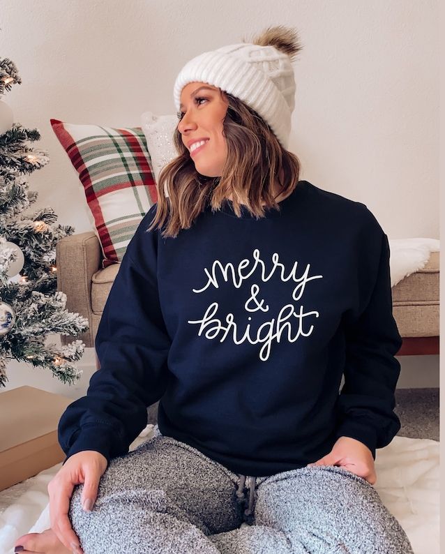 Merry and Bright Christmas Sweatshirt 