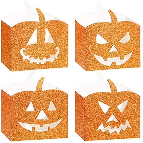 Halloween Treat Bag Loot Goody Candy Owl Pumpkin Bat Ghost Spider Spooky 80 ct 