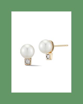 Pearl Dot Stud Earrings