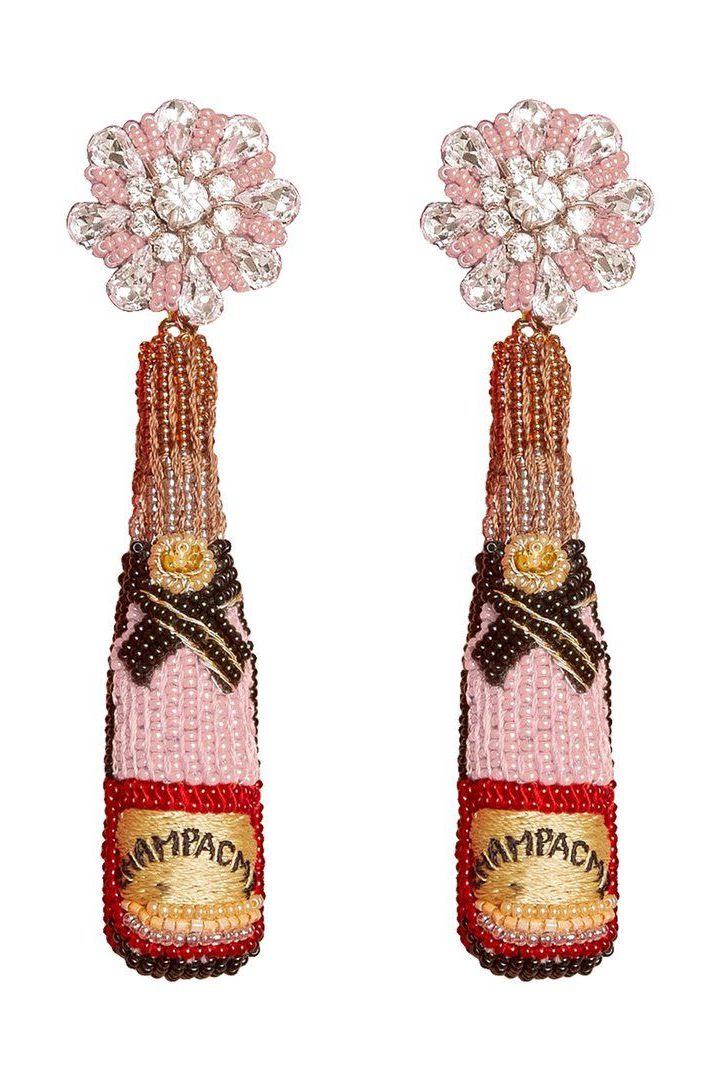 Rosé Bottle Drop Earrings