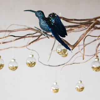 Blue Sequin Hummingbird Clip