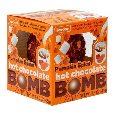 Frankford Halloween Pumpkin Spice Hot Chocolate Melting Bomb - 1.6oz