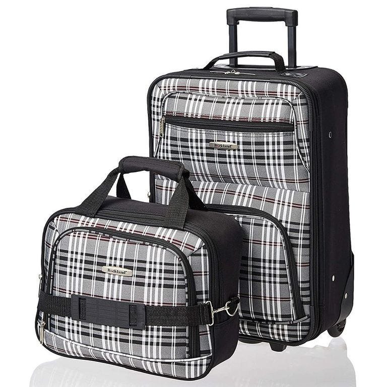 Rockland Fashion Softside Upright Luggage Set