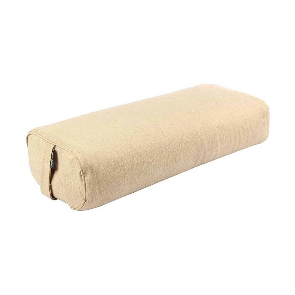Yoga Bolster - Large Cylindrical Round Cotton Filled OM