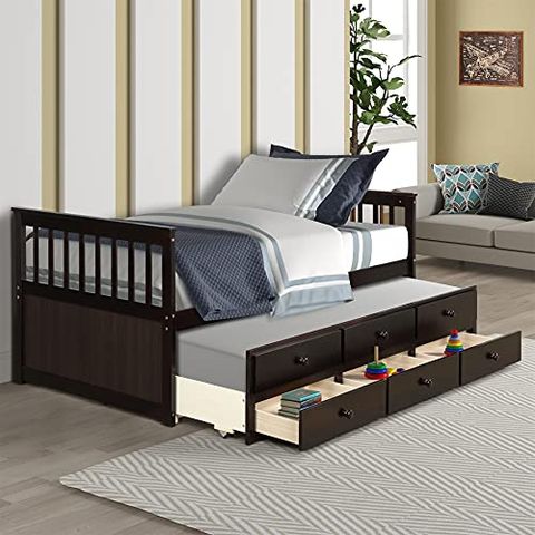 Space Saving Storage Bed Reviews, Slim Cal King Bed Frame With Storage Drawers