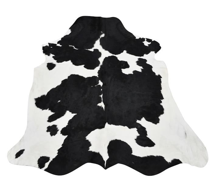 Cow Hide Rug in Black & White