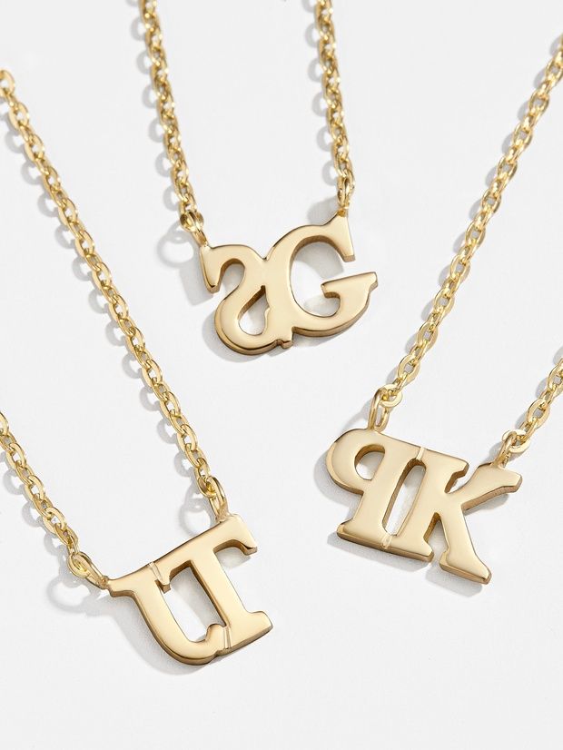 Back to Back: Reverse Initial Necklace