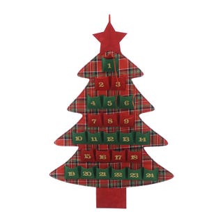 Tartan Tree Advent Calendar - Red