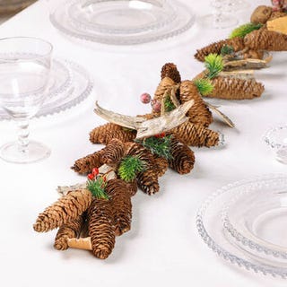 Traditional Pinecone Christmas Garland