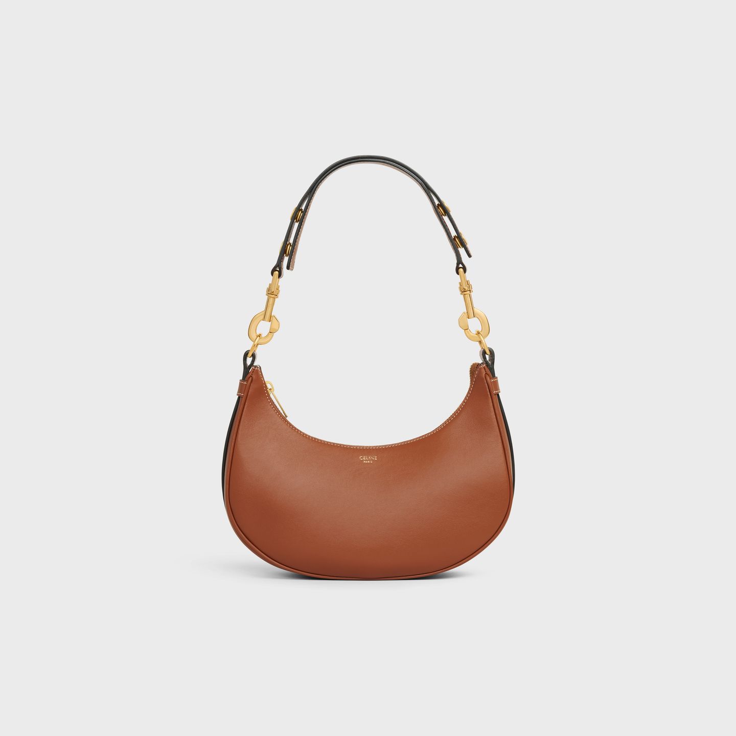 Medium Ava Strap Bag in smooth Calfskin Tan
