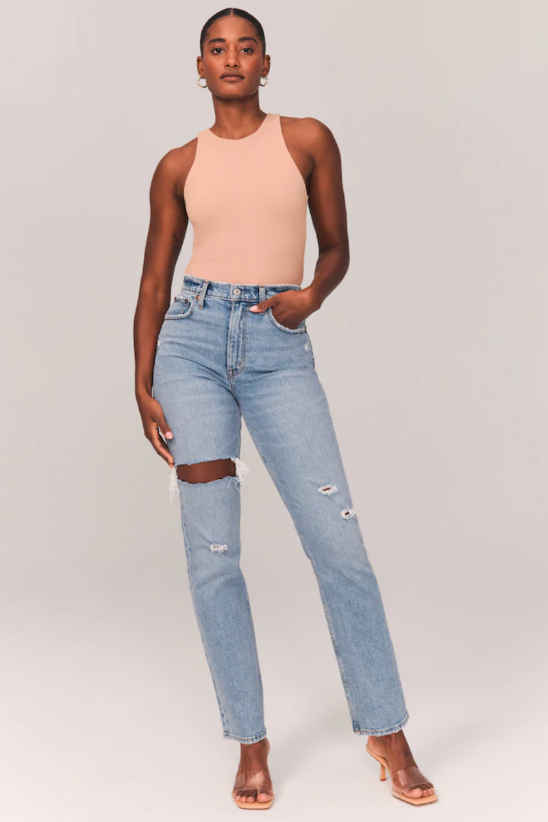 Curve Love 90s Ultra High Rise Straight Jeans