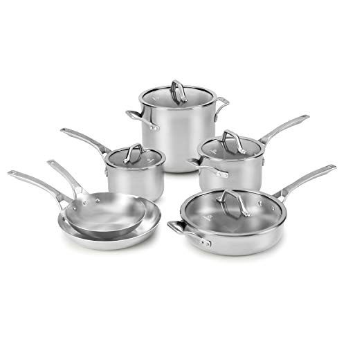 10-Piece Signature Stainless Steel Pots and Pans Set