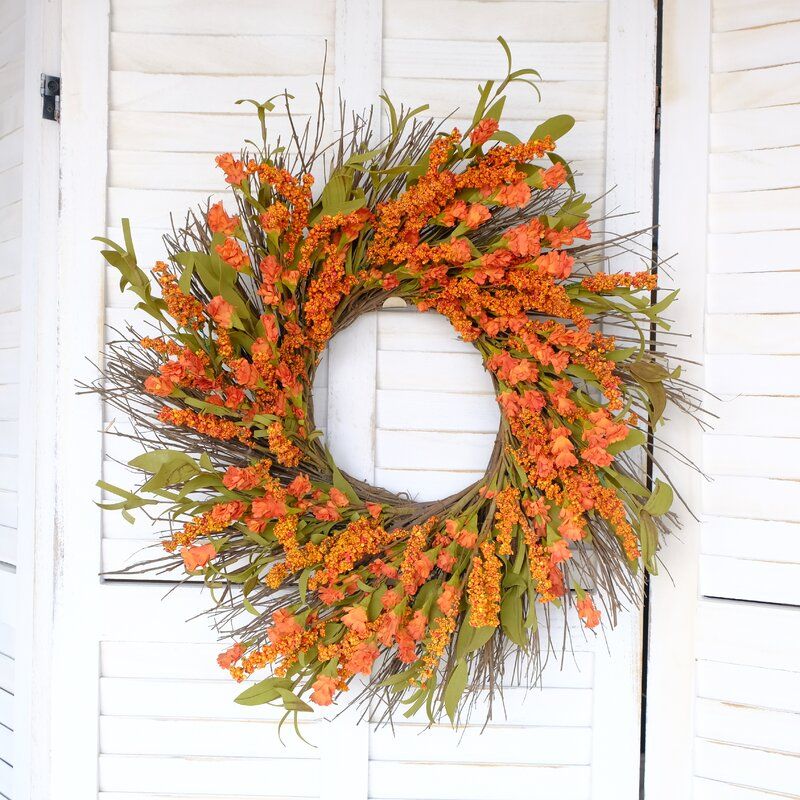 Orange Flower Wreath