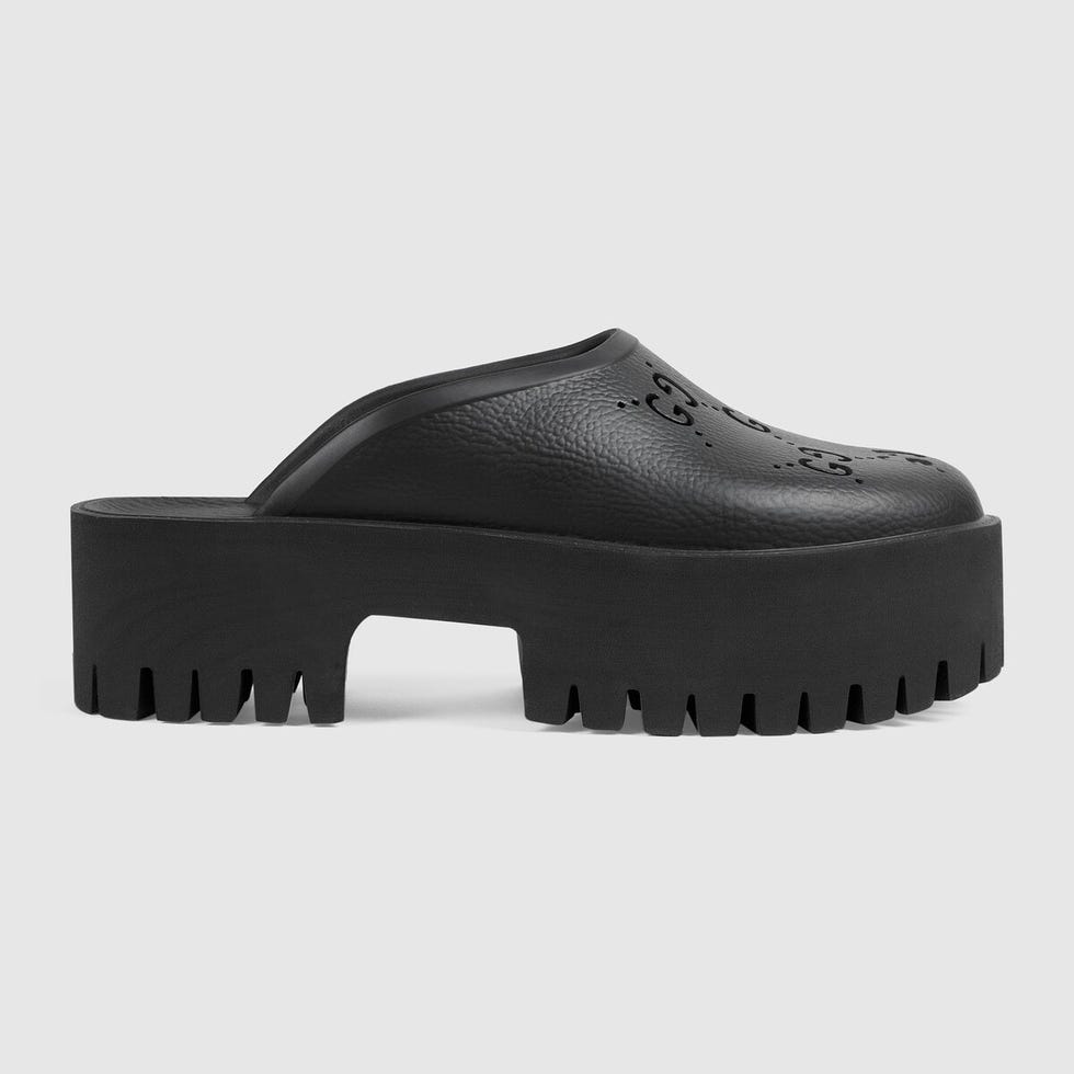 Platform Perforated G Sandals
