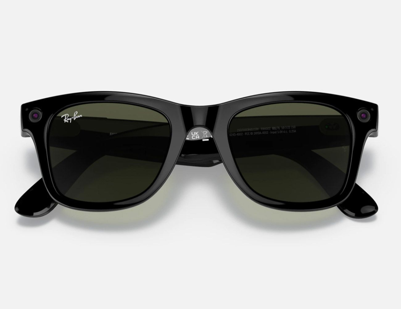 jet black wayfarer