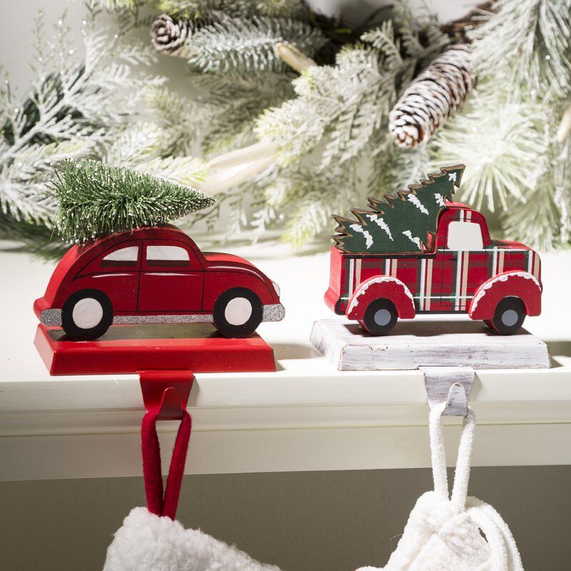 Car and Truck Stocking Holder Set