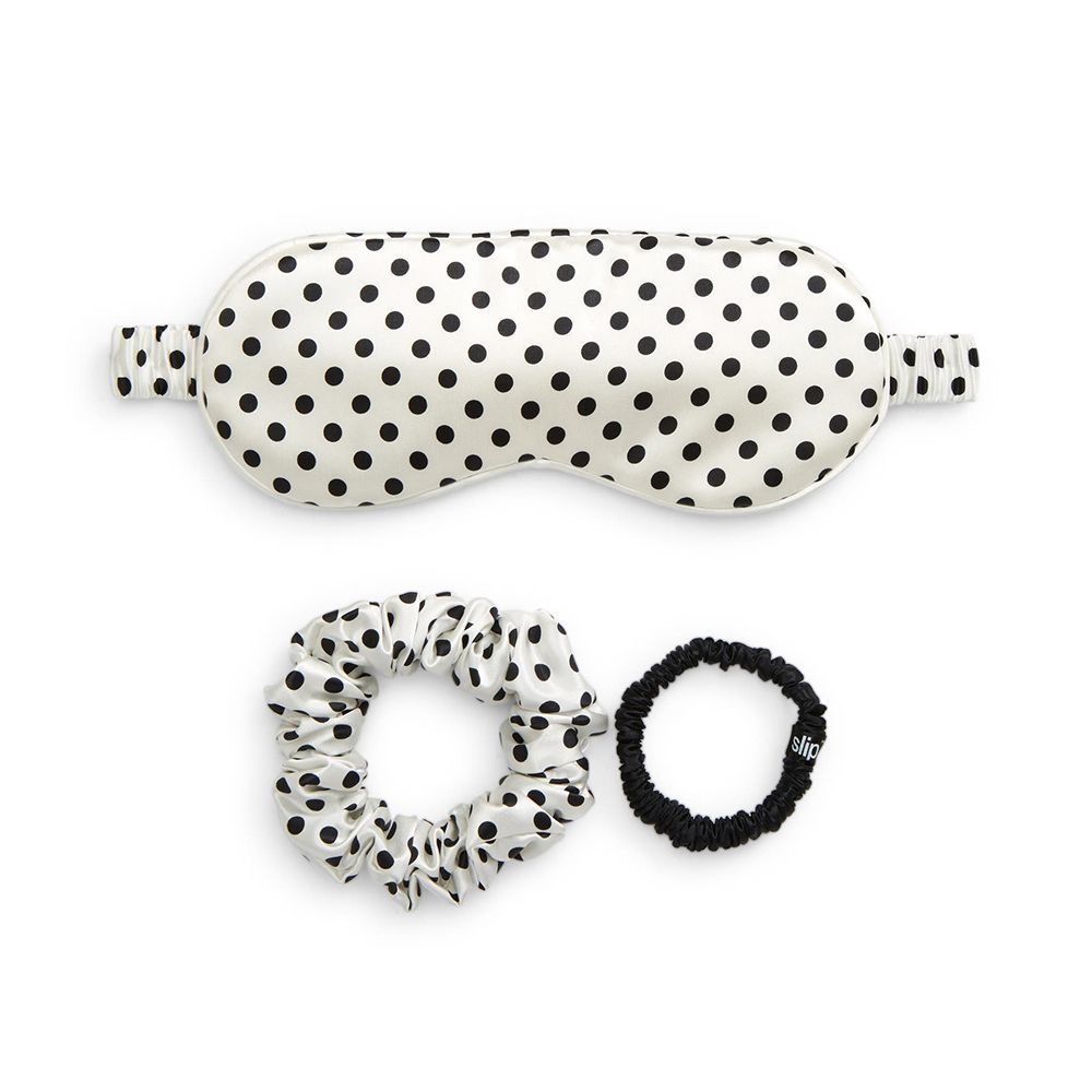 Silk Sleep Mask & Hair Tie Set