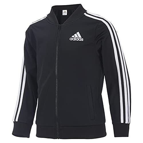 adidas Girls Size Zip Front Tricot Bomber Jacket