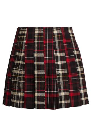 Carter Plaid Pleated Mini Skirt
