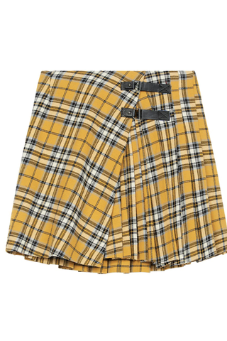 Tartan Plaid Pleated Mini Skirt