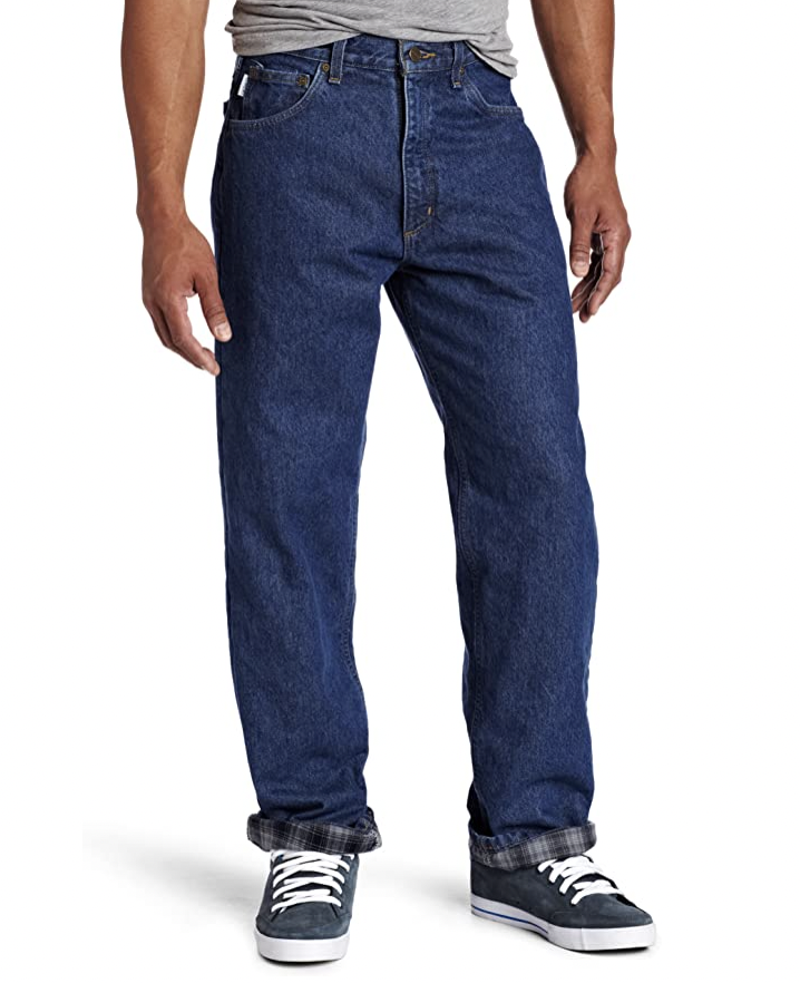 flannel lined skinny jeans mens