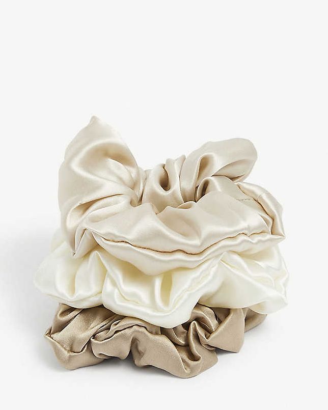 The Nap Co large silk scrunchies
