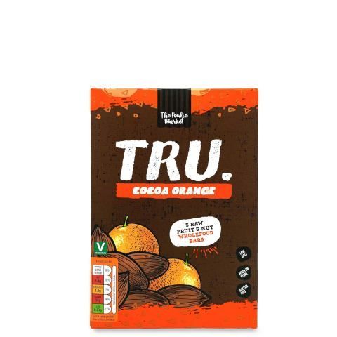 The Foodie Market Cocoa Orange Tru Fruit & Nut Bars 5x35g