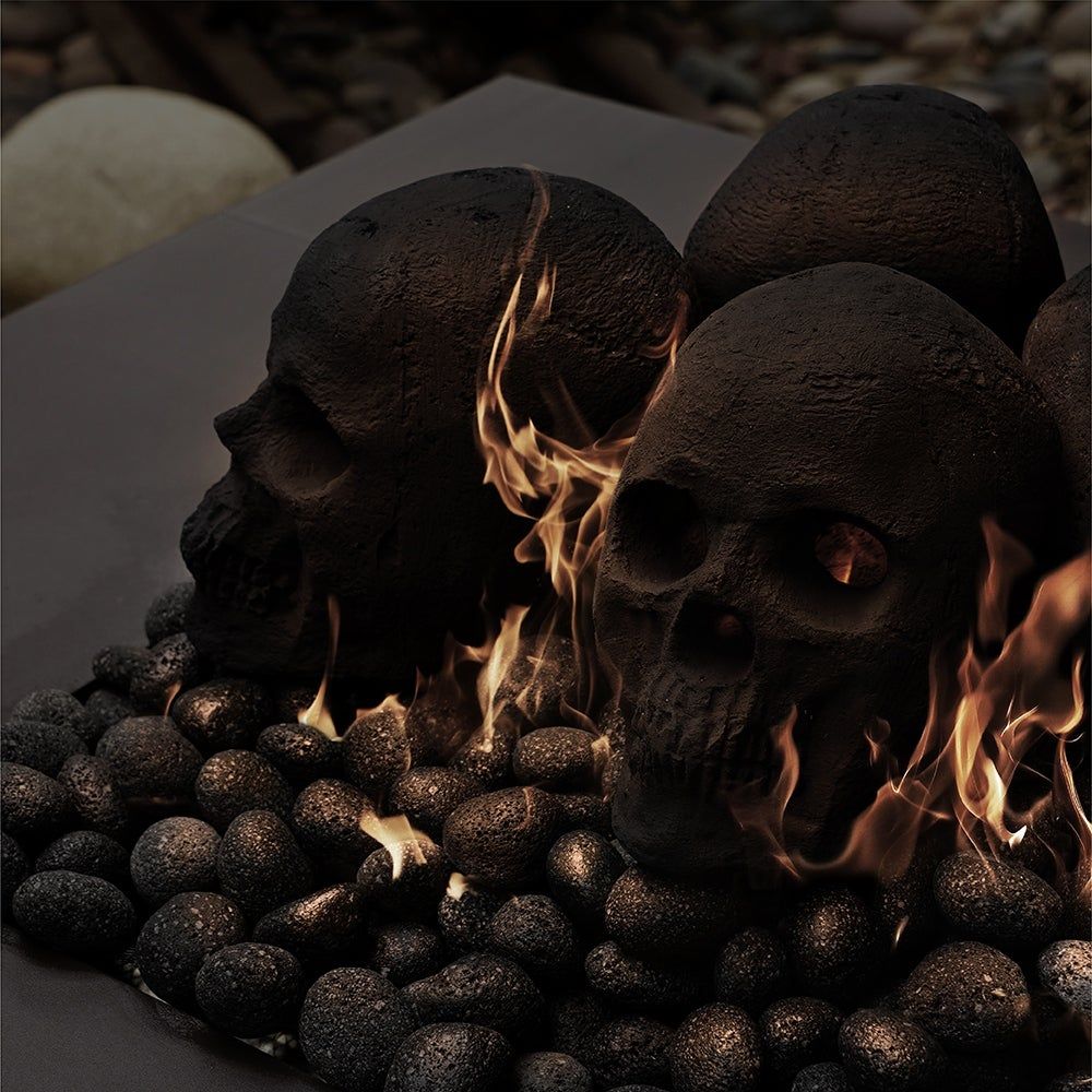 Ceramic Fire Pit Skulls
