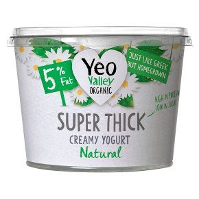 Yeo Valley Organic Super Thick Natural Kerned 5% Yogurt 450g