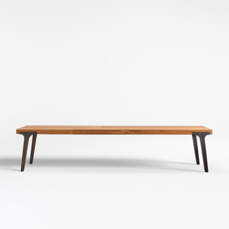 Lakin 79" Recycled Teak Bench