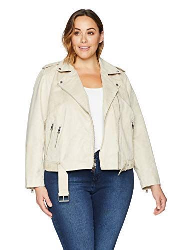 t tahari faux suede crop moto jacket