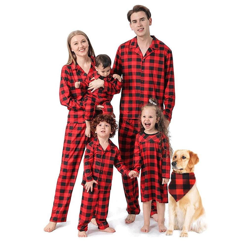 BZSFW Matching Family Christmas Pajamas Set