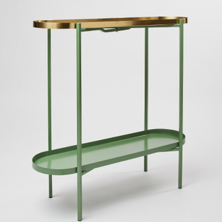 Iggy Green Metal Plant Console